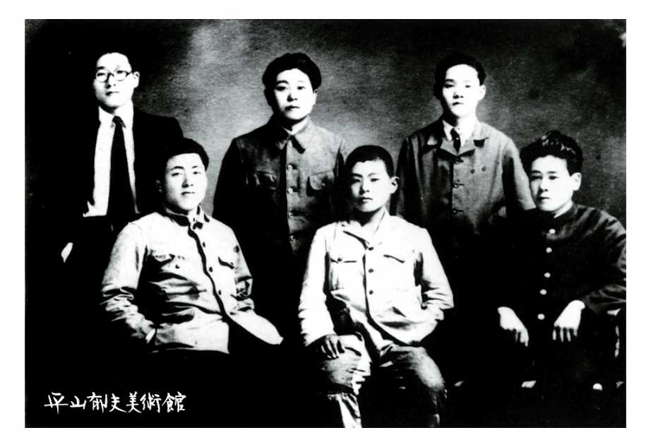 With classmates of Tadanoumi junior highschool (1945)