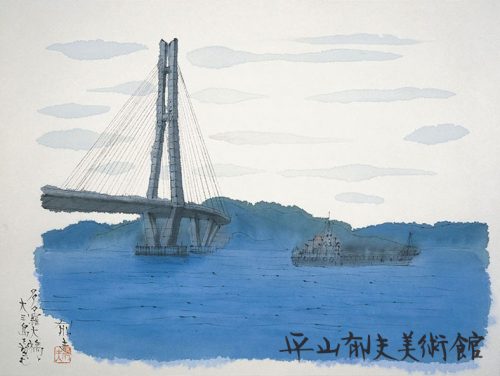 多々羅大橋と大三島を望む